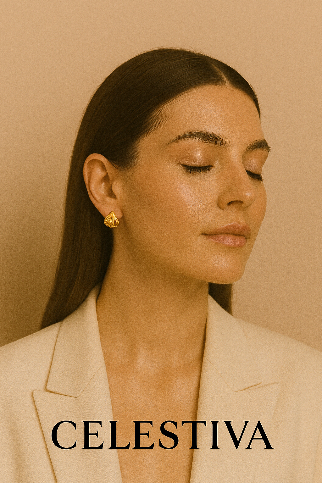 Queen’s Crest Shell Studs