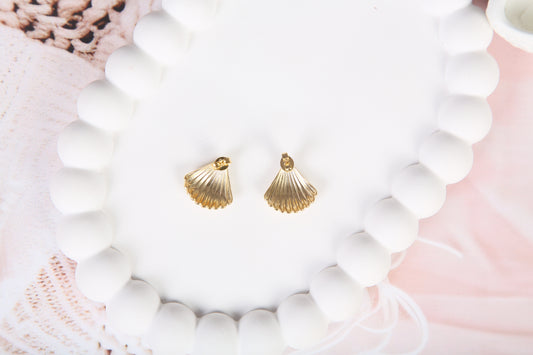 Queen’s Crest Shell Studs